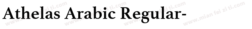 Athelas Arabic Regular字体转换